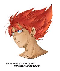 Fanart: DBZ: Redhead Vegeta