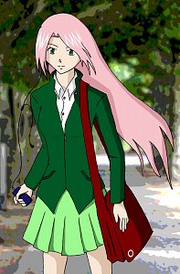 Fanart: ~ *Sakura - Way to School *~