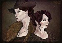 Fanart: Natasha and Katiya - Mutter-Tochter Portrait