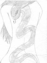 Fanart: Orochimarus Tochter mit dem Schlangentatto