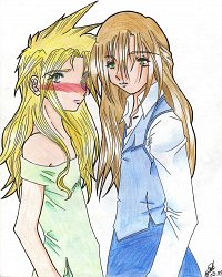 Fanart: Cloudine und Ken-chan