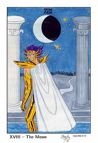 Fanart: Saint Seiya Tarot - Arcana XVIII: The Moon