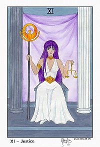 Fanart: Saint Seiya Tarot - Arcana XI: Justice
