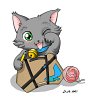 Manta Board Chibi Katze N° 2