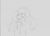 Fanart: ♥Kikyo and Inuyasha last Kiss♥