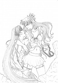 Fanart: sesshoumaru x kagome