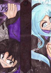 Fanart: ~Caligatio & Frigus~  - Mask of Ice & Youma Yami -