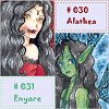 # 030 Alathea die Pinzessin des Vampirvolkes & # 031 Enyare die Wassernymphe für Missi´s OC Wb