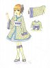 Sweet Wa-Lolita Dress „Blossom Kimono“