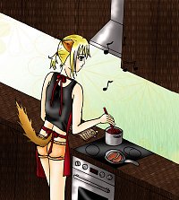 Fanart: Cooking Haku 01