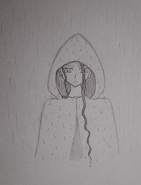 Fanart: Mei im Regen