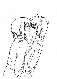 Fanart: Hakuouki - Kiss [Sketch]