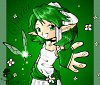 Saria in a dress