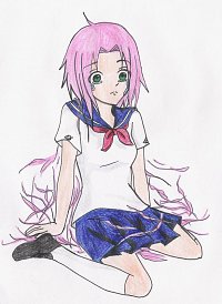 Fanart: KHS Sakura - Losing her Hair
