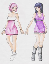 Fanart: KHS Sakura & Hinatas Outfit