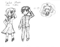 Fanart: Sailor Moon - Aiko & Hideki / 20 Minuten Challenge