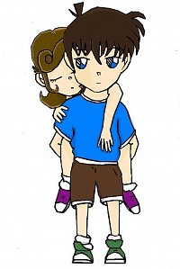 Fanart: Shinichi und Kuraiko Kudo