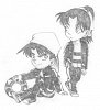Heiji and Kazuha as kid