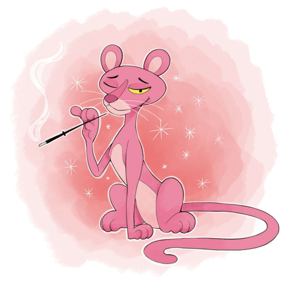 pink panther fanart