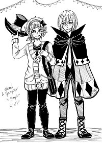 Fanart: Noemi und Jasper - Outfitswap (Diano Magica Outfits)