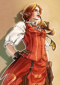 Fanart: Sieba and her Tiny Dragon