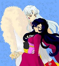 Fanart: Sesshoumaru and Kagome Dancing