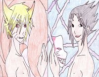 Fanart: Naruto(Kyuubi) & Sasuke(Anbu)