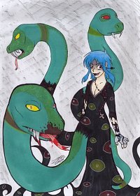 Fanart: Aoi, die Schlangenfrau - Version 2
