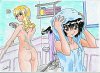 Mirelle&Kirika duschen zusammen