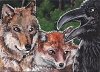 Wolf, Fuchs und Rabe