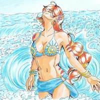 Fanart: Akai Shi - Bad im Meer