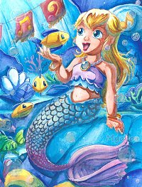 Fanart: Mermaid Peach