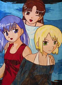 Fanart: Akira, Yumi und Yugao