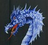 blue dragon in the dark