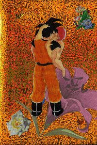Fanart: Erster Kuss Goku und Chris-Collage