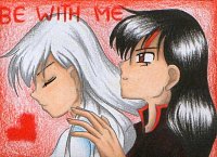 Fanart: KAKAOKarte #44 "Be with Me" BlackWhiteShipping (Himitsu No Mahou)  ++für Sakuja++