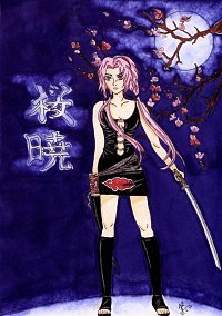 Fanart: Akatsuki no Sakura... Cherryblossom in the dark night...