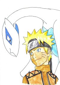 Fanart: Naruto und Lugia