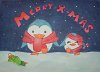 Weihnachtskarte Pinguine <3