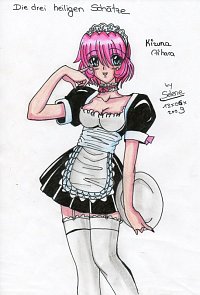 Fanart: Kizuna Aihara (15) in einem Maid-Outfit