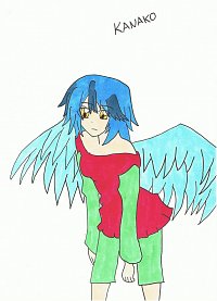 Fanart: ~The Legend of the Winged Race~ Kanako -Beschreibung-