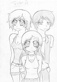 Fanart: Ayaka, Akio & Amaya || #einBlickindieZukunftSnG