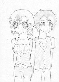 Fanart: Hotaru und Akira || #einBlickindieZukunftSnG