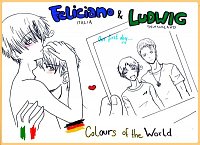 Fanart: Colours of the World - Ludwig x Feliciano