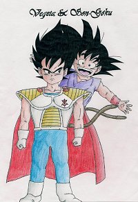 Fanart: Vegeta Kid und Son-Goku Kid 2