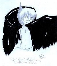 Fanart: The angel of Darkness is about to die....