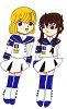 Tamayo-chan und Misaki-chi als chibis für den angelic layer - wettbewerb ^-^