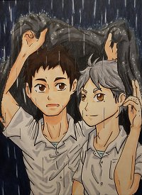 Fanart: In the rain - Daisuga