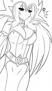 Fanart: Outlines, Lady of Darkness