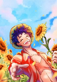 Fanart: Luffy x Sunflowers